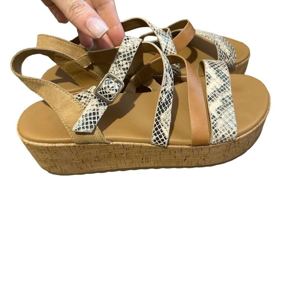 Call It Spring Tan and Brown Platform Sandals